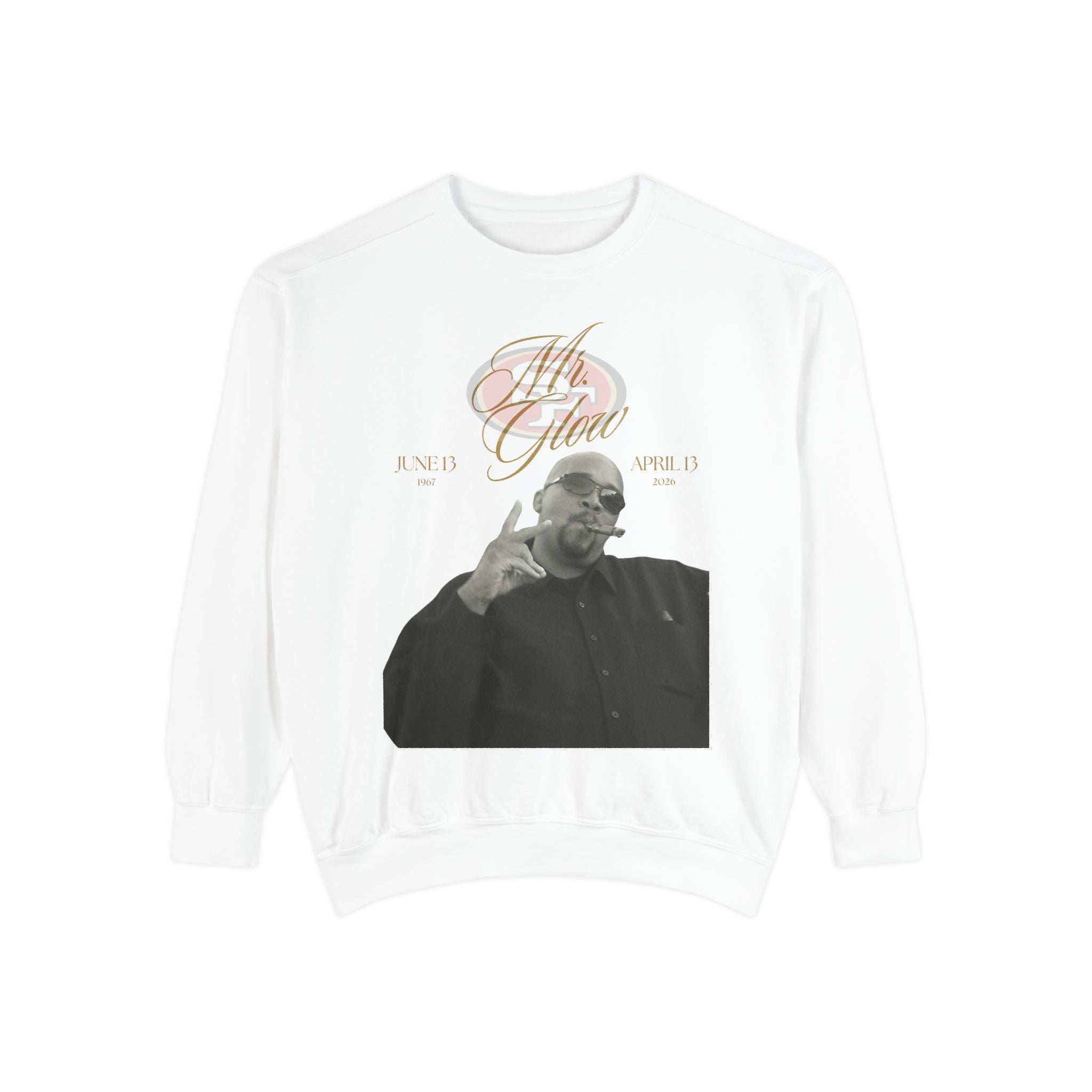 Memorial Photo Sweatshirt - "Mr. Glow" Tribute Crewneck